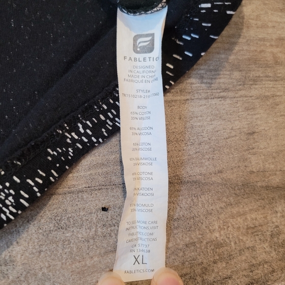 Fabletics Speckled Black Athletic Tank Top - Picture 9 of 11